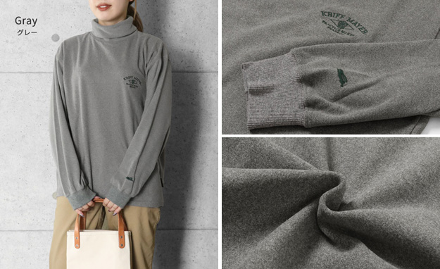 KRIFF MAYER クリフメイヤー ロンT もちのび タートルネック レディース 長袖 Tシャツ オシャレ ブランド 大きいサイズ インナー 伸縮性 暖かい 無地 2417830L | KRIFF MAYER | 14