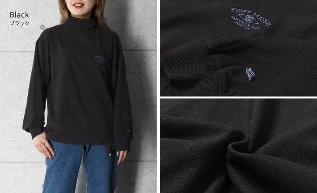 KRIFF MAYER クリフメイヤー ロンT もちのび タートルネック レディース 長袖 Tシャツ オシャレ ブランド 大きいサイズ インナー 伸縮性 暖かい 無地 2417830L | KRIFF MAYER | 15