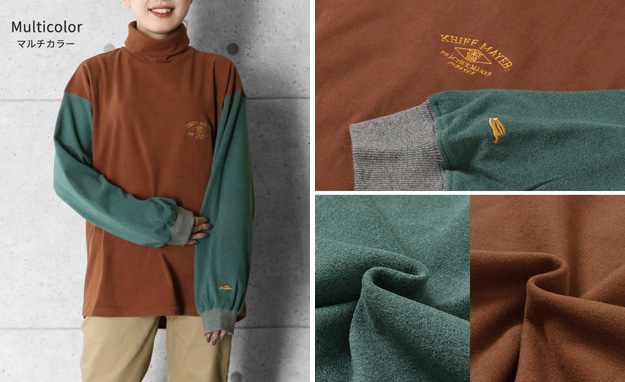 KRIFF MAYER クリフメイヤー ロンT もちのび タートルネック レディース 長袖 Tシャツ オシャレ ブランド 大きいサイズ インナー 伸縮性 暖かい 無地 2417830L | KRIFF MAYER | 18
