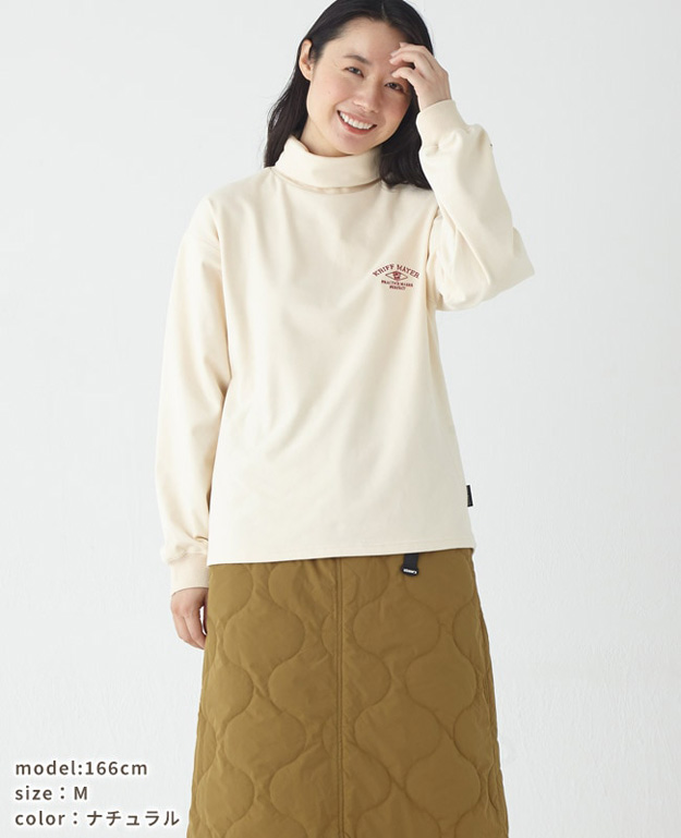 KRIFF MAYER クリフメイヤー ロンT もちのび タートルネック レディース 長袖 Tシャツ オシャレ ブランド 大きいサイズ インナー 伸縮性 暖かい 無地 2417830L | KRIFF MAYER | 04