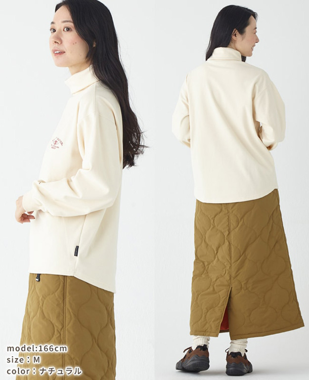 KRIFF MAYER クリフメイヤー ロンT もちのび タートルネック レディース 長袖 Tシャツ オシャレ ブランド 大きいサイズ インナー 伸縮性 暖かい 無地 2417830L | KRIFF MAYER | 05