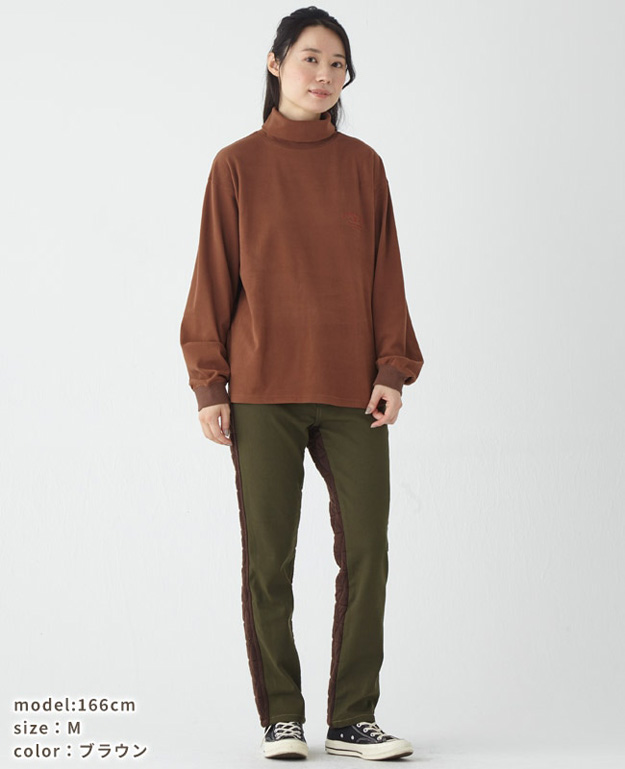 KRIFF MAYER クリフメイヤー ロンT もちのび タートルネック レディース 長袖 Tシャツ オシャレ ブランド 大きいサイズ インナー 伸縮性 暖かい 無地 2417830L | KRIFF MAYER | 06