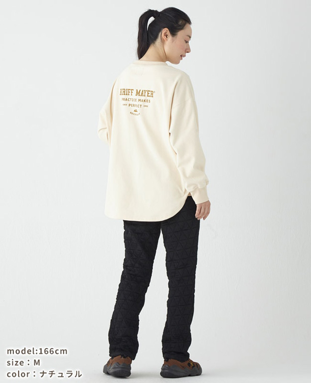 KRIFF MAYER クリフメイヤー もちのび ゆるT レディース 長袖 Tシャツ オシャレ ブランド プリント 大きいサイズ オーバーサイズ インナー ストレッチ 2417831L | KRIFF MAYER | 07