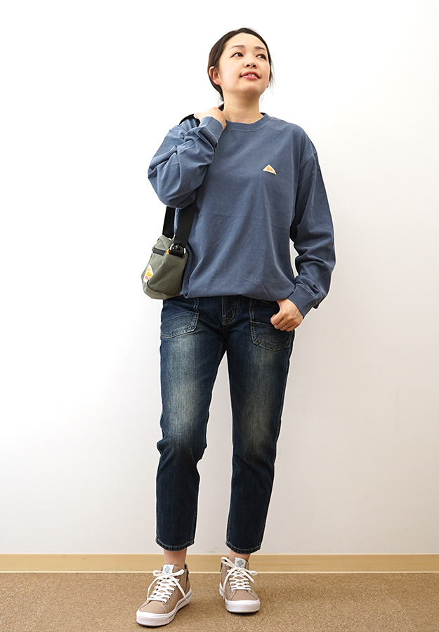 KELTY ケルティ バック ロゴ ロングスリーブ Tシャツ レディース メンズ ワンポイント 長袖 ドローコード  ブランド ロゴ USA コットン 綿100% 天竺 KE24213101 | KELTY | 06