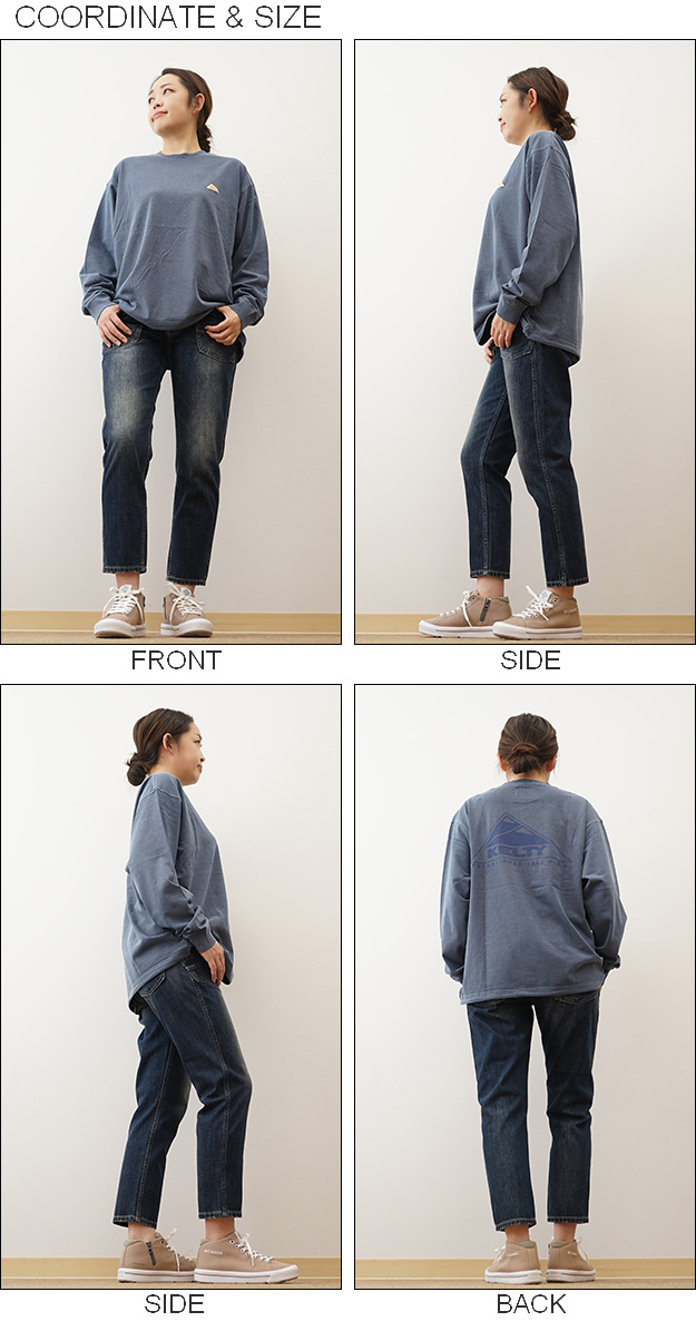 KELTY ケルティ バック ロゴ ロングスリーブ Tシャツ レディース
