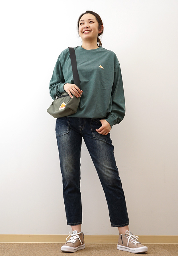 KELTY ケルティ バック タイポ ロゴ ロングスリーブ Tシャツ レディース メンズ 長袖 ドローコード ワンポイント ブランド USA コットン 綿100%  KE24213102 | KELTY | 07