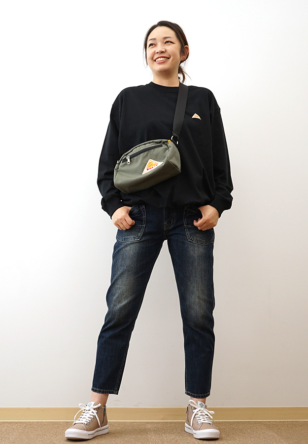 KELTY ケルティ バック タイポ ロゴ ロングスリーブ Tシャツ レディース メンズ 長袖 ドローコード ワンポイント ブランド USA コットン 綿100%  KE24213102 | KELTY | 09