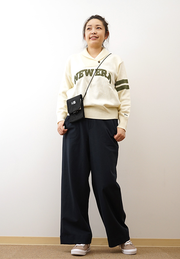 NEW ERA（ニューエラ） ショールカラー ニット セーター レディース