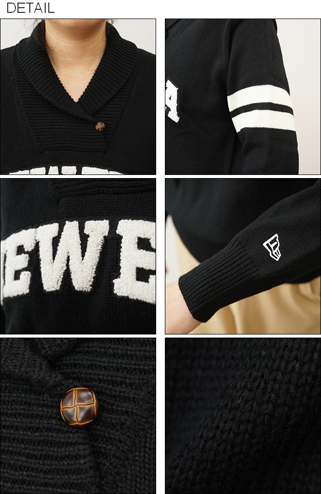 NEW ERA（ニューエラ） ショールカラー ニット セーター レディース