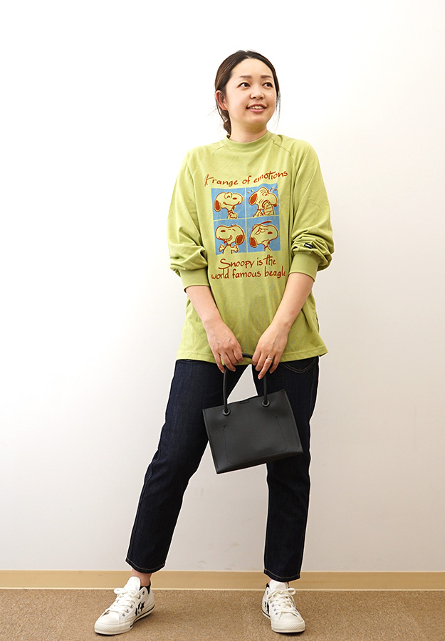 KRIFF MAYER クリフメイヤー スヌーピー ゆるロンT 長袖 Tシャツ 喜怒哀楽 グラフィック プリント ピーナッツ コラボ 公式 W2437826 | KRIFF MAYER | 03