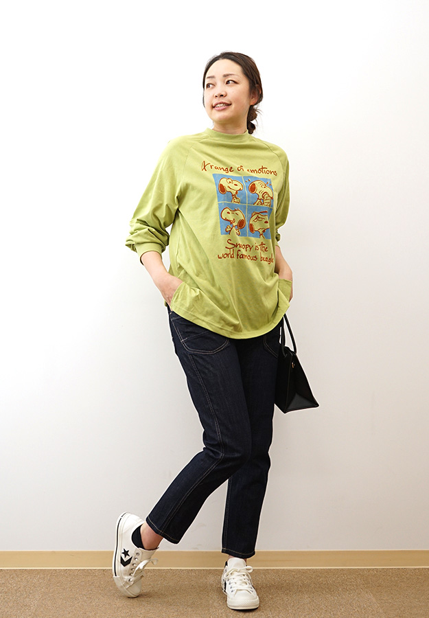 KRIFF MAYER クリフメイヤー スヌーピー ゆるロンT 長袖 Tシャツ 喜怒哀楽 グラフィック プリント ピーナッツ コラボ 公式 W2437826 | KRIFF MAYER | 04