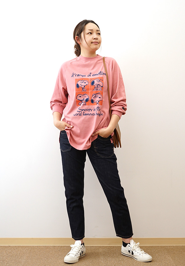 KRIFF MAYER クリフメイヤー スヌーピー ゆるロンT 長袖 Tシャツ 喜怒哀楽 グラフィック プリント ピーナッツ コラボ 公式 W2437826 | KRIFF MAYER | 05