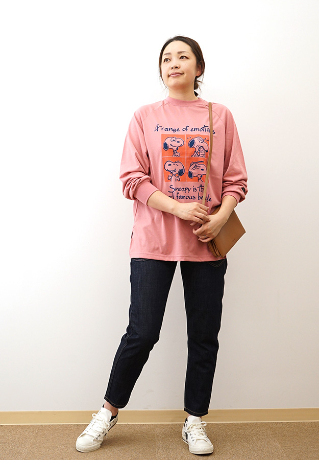KRIFF MAYER クリフメイヤー スヌーピー ゆるロンT 長袖 Tシャツ 喜怒哀楽 グラフィック プリント ピーナッツ コラボ 公式 W2437826 | KRIFF MAYER | 06