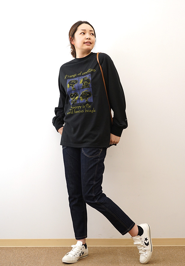 KRIFF MAYER クリフメイヤー スヌーピー ゆるロンT 長袖 Tシャツ 喜怒哀楽 グラフィック プリント ピーナッツ コラボ 公式 W2437826 | KRIFF MAYER | 08