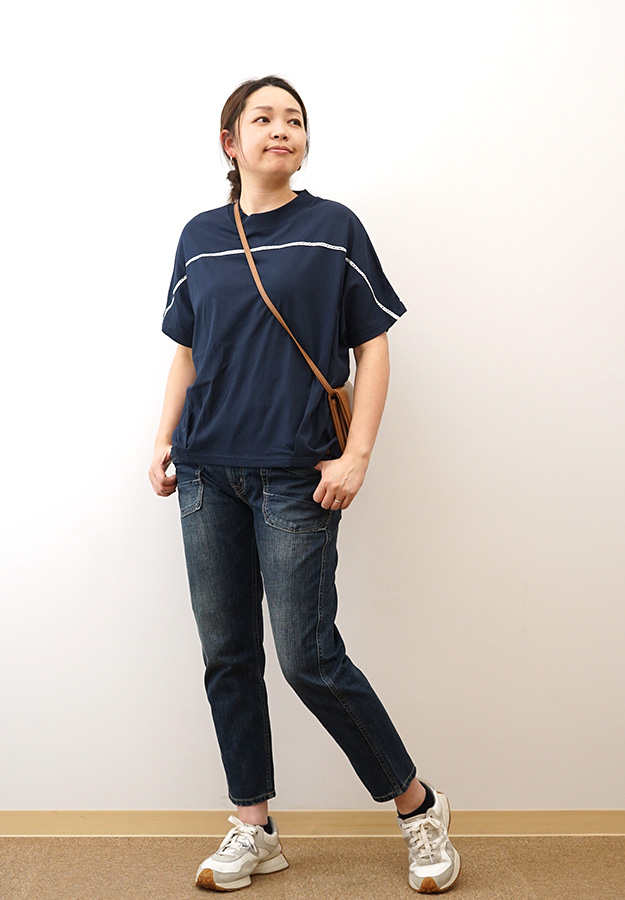 KRIFF MAYER クリフメイヤー ウェットプロテクト レース コクーン Tee レディース 半袖 Tシャツ 接触冷感 吸水速乾  オフィス カジュアル W2457824 | KRIFF MAYER | 05