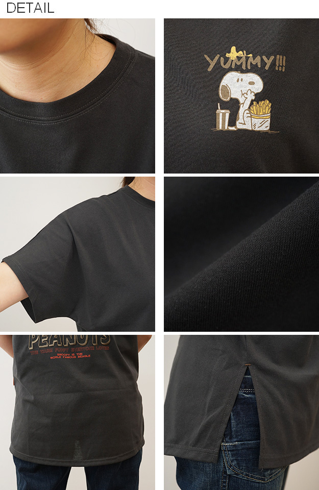 KRIFF MAYER クリフメイヤー スヌーピー 半袖 ドルマン チュニック レディース Tシャツ ピーナッツ コラボ 接触冷感 吸水速乾 刺繍 W2457829 | KRIFF MAYER | 06
