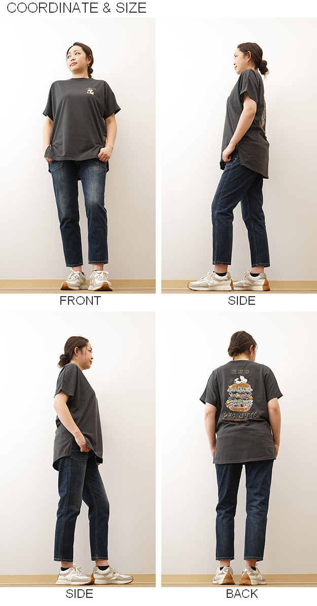 KRIFF MAYER クリフメイヤー スヌーピー 半袖 ドルマン チュニック レディース Tシャツ ピーナッツ コラボ 接触冷感 吸水速乾 刺繍 W2457829 | KRIFF MAYER | 05