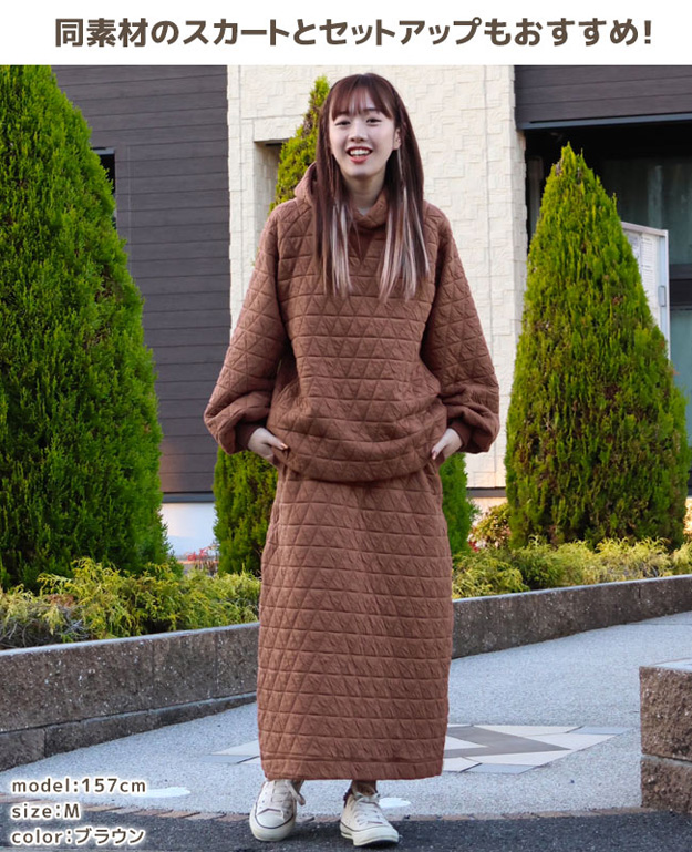 KRIFF MAYER クリフメイヤー パーカー キルト スウェット チュニック レディース ビッグシルエット オーバーサイズ かわいい アウトドア キャンプ 2327814L KRIFF MAYER クリフメイヤー パーカー キルト スウェット