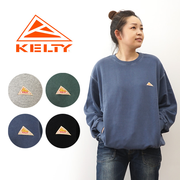 KELTY ケルティ ワンポイント ロゴ クルーネック スウェット レディース メンズ トレーナー スエット ヴィンテージ ブランド ロゴ USA コットン100%  KE24213096 | KELTY