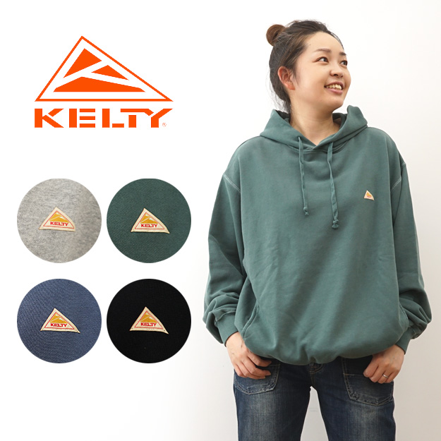 KELTY ケルティ ワンポイント ロゴ スウェット パーカー レディース メンズ プルオーバー ヴィンテージ シンプル USA コットン100% KE24213097