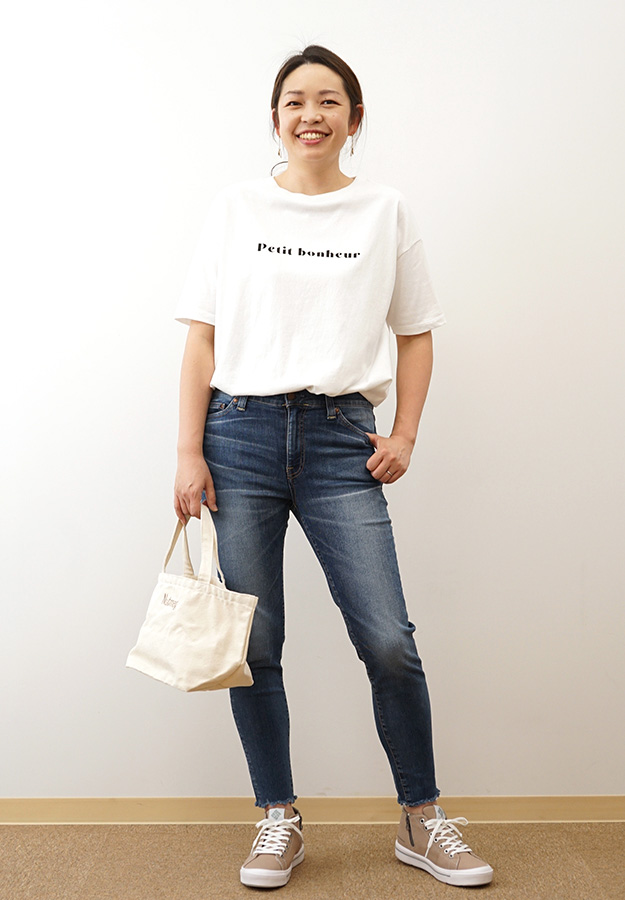 BIG JOHN ビッグジョン NEEDLE LEG ニードルレッグ スキニー ジーンズ カットオフ 切りっぱなし パンツ レディース ジップフライ 日本製  MML106K | Big John | 03