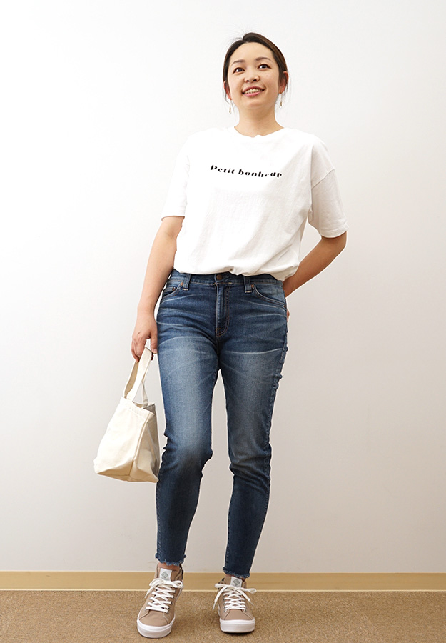 BIG JOHN ビッグジョン NEEDLE LEG ニードルレッグ スキニー ジーンズ カットオフ 切りっぱなし パンツ レディース ジップフライ 日本製  MML106K | Big John | 04