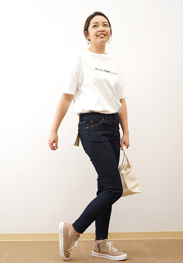 BIG JOHN ビッグジョン NEEDLE LEG ニードルレッグ スキニー ジーンズ カットオフ 切りっぱなし パンツ レディース ジップフライ 日本製  MML106K | Big John | 05