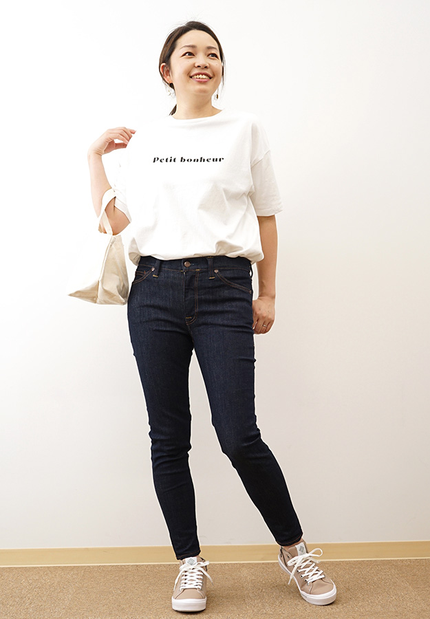 BIG JOHN ビッグジョン NEEDLE LEG ニードルレッグ スキニー ジーンズ カットオフ 切りっぱなし パンツ レディース ジップフライ 日本製  MML106K | Big John | 06