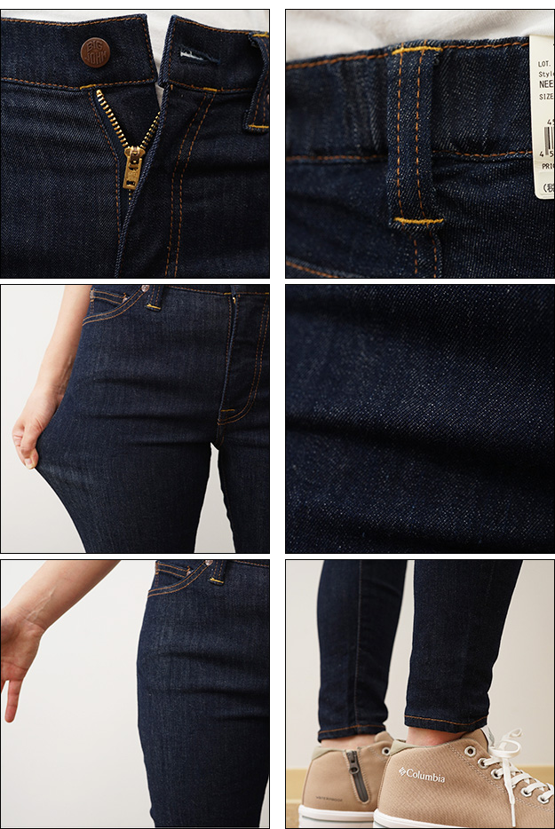 BIG JOHN ビッグジョン NEEDLE LEG ニードルレッグ スキニー ジーンズ カットオフ 切りっぱなし パンツ レディース ジップフライ 日本製  MML106K | Big John | 09