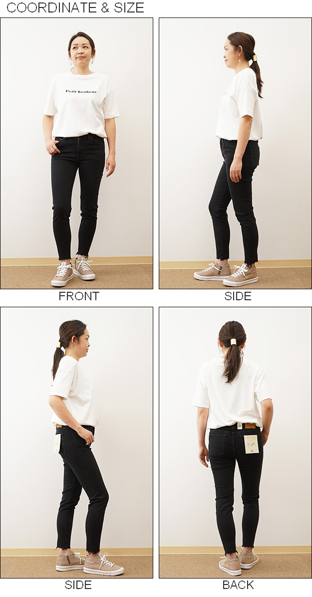 BIG JOHN ビッグジョン NEEDLE LEG ニードルレッグ スキニー ジーンズ カットオフ 切りっぱなし パンツ レディース ジップフライ 日本製  MML106K | Big John | 07