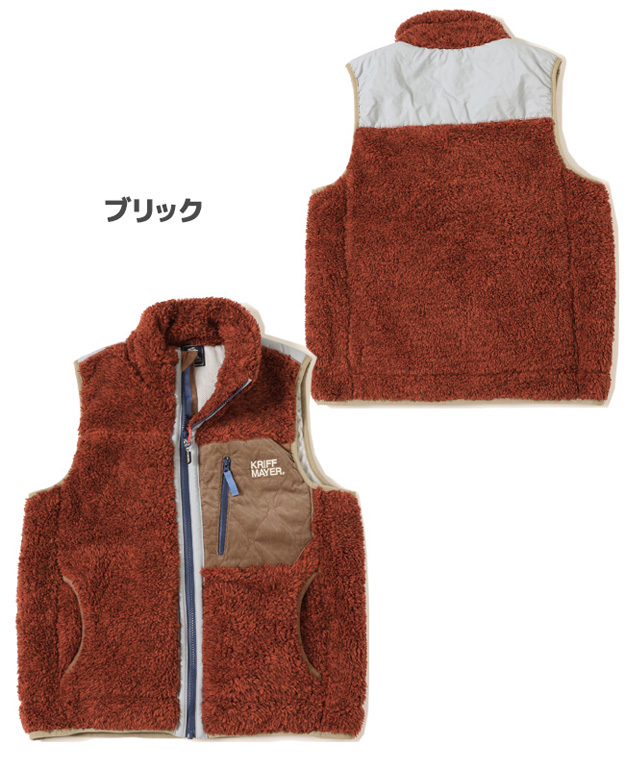 KRIFF MAYER クリフメイヤー シャギー ボア ベスト レディース フリース アウター ジレ 暖かい キャンプ 秋 冬 コーデ ブランド おしゃれ かわいい 2314409L | KRIFF MAYER | 16