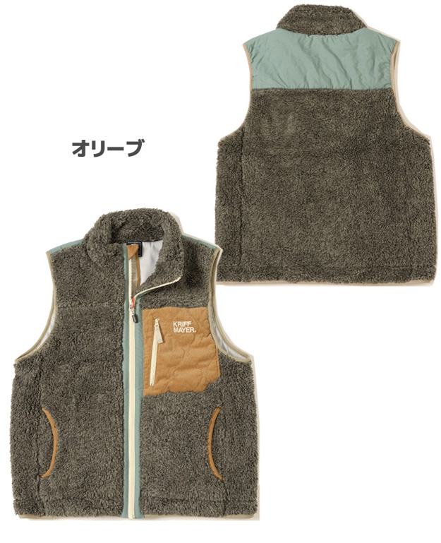 KRIFF MAYER クリフメイヤー シャギー ボア ベスト レディース フリース アウター ジレ 暖かい キャンプ 秋 冬 コーデ ブランド おしゃれ かわいい 2314409L | KRIFF MAYER | 17