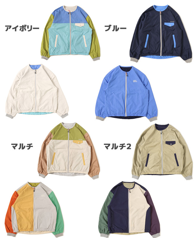 KRIFF MAYER クリフメイヤー ノーカラー ひっくり ライト ジャケット レディース リバーシブル アウター キャンプ アウトドア おしゃれ 通勤 通学 2334401L | KRIFF MAYER | 19