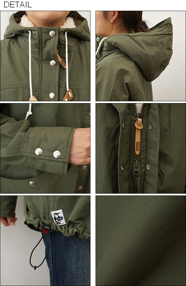 CHUMS チャムス Camping Boa Parka キャンピング ボア パーカー Women's マウンテン パーカー レディース 防寒 撥水 Aライン コート ジャケット CH18-1312 | CHUMS | 06