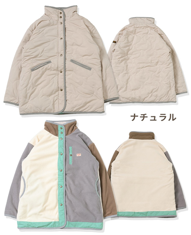 KRIFF MAYER クリフメイヤー ジャケット ひっくり キルト JK レディース 中綿 キルティング フリース ロング丈 コート 大きいサイズ おしゃれ 秋 冬 黒 2425108L |  | 12