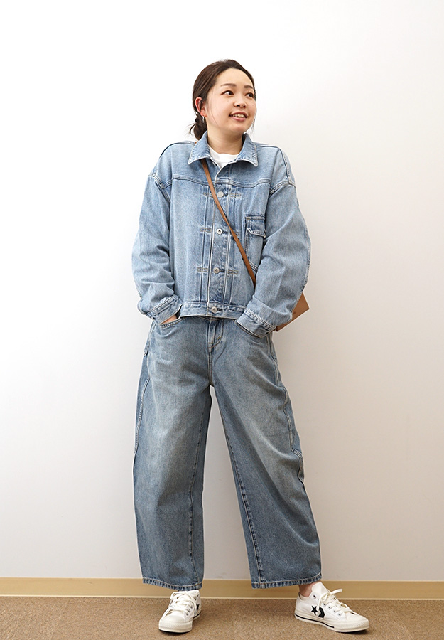 Cafetty（カフェッティ） デニム ジャケット レディース オーバー