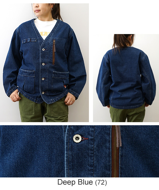 KRIFF MAYER（クリフメイヤー） ノーカラー デニム ジャケット ライト