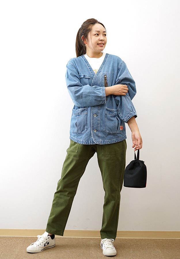 KRIFF MAYER（クリフメイヤー） ノーカラー デニム ジャケット ライト