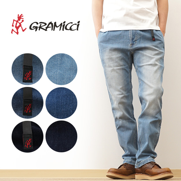 GRAMICCI グラミチ ストレッチ デニム NN パンツ クロップド ニューナロー メンズ ジーンズ ジーパン クライミング アウトドア キャンプ 大きい G112-OGSD | GRAMICCI