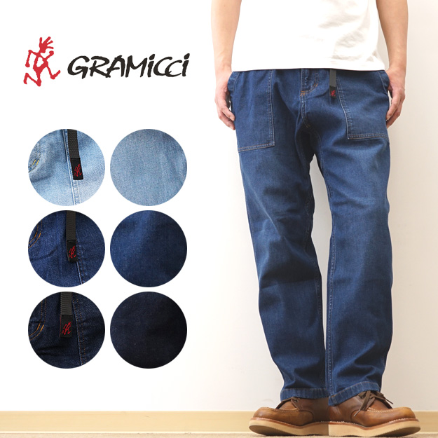Gramicci（グラミチ） ストレッチ デニム ルーズ テーパード リッジ