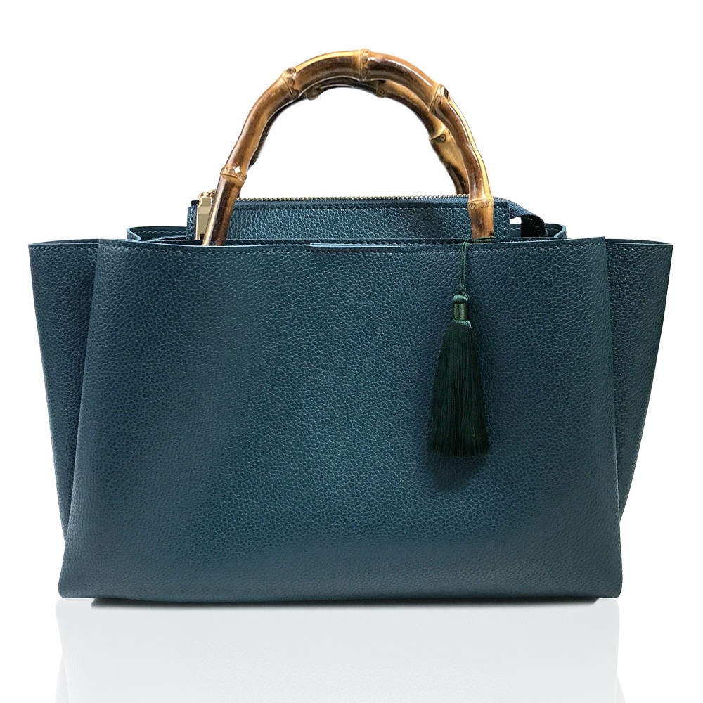 トートバッグ ハンドバッグ バンブー 竹 ハンドル 人気 2way レディースバッグ ショルダーバッグ タッセル付き |  | 03