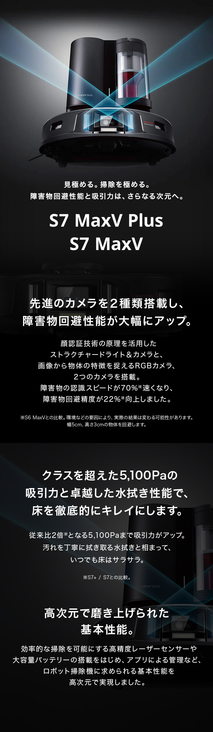 Roborock ロボロック(Roborock) S7 MaxV 黒 強力水拭き対応 高速 Roborock ロボロック(Roborock) S7 MaxV 黒 強力水拭き対応 高速