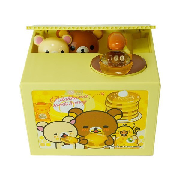 リラックマ 貯金箱 いたずらbank 誕生日プレゼント 子供 おもちゃ 6歳