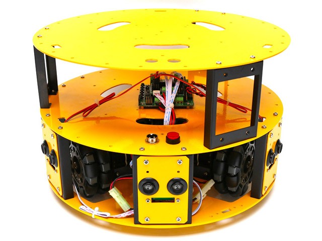 3WDオムニホイールロボット(円形タイプ） (10006) [台車ロボット・研究