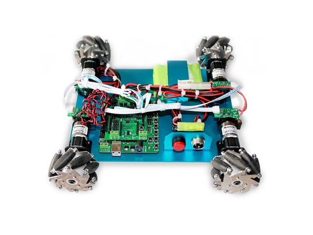 4輪駆動メカナムホイール台車ロボット