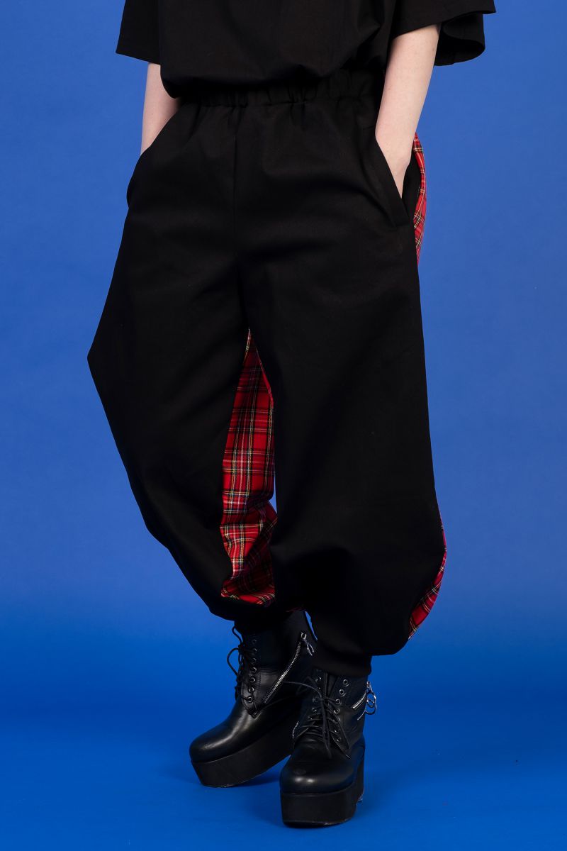 ほぼ未使用 アンコロック サルエルパンツ ワイドカーゴ ブラック フリーサイズ ankoROCK アンコロック サルエルパンツ メンズ ジャージ パンツ
