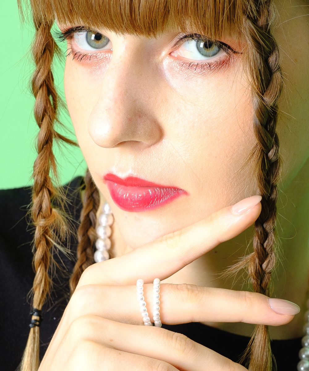 ホワイトパール スパイラル リング ☆Maimoda Jewelry Spiral Pearl x White Gold Ring – Pearlish