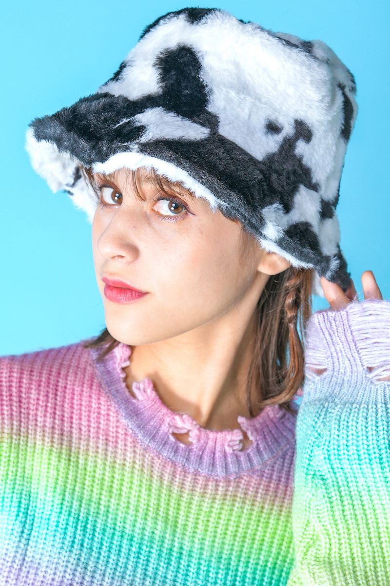 an meets zakka カウ柄ファーハット : ankoROCK - 通販 - Yahoo
