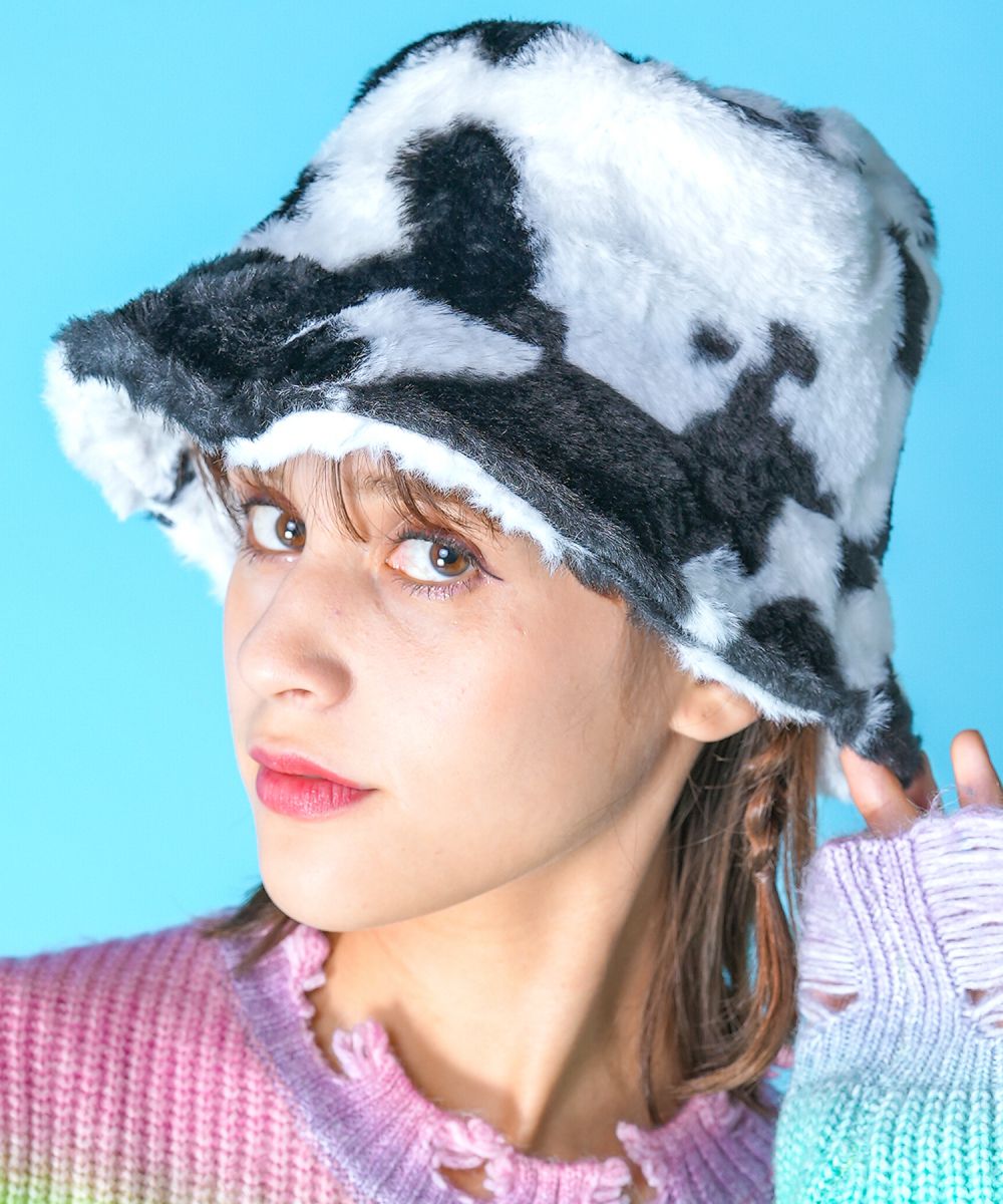 an meets zakka カウ柄ファーハット : ankoROCK - 通販 - Yahoo