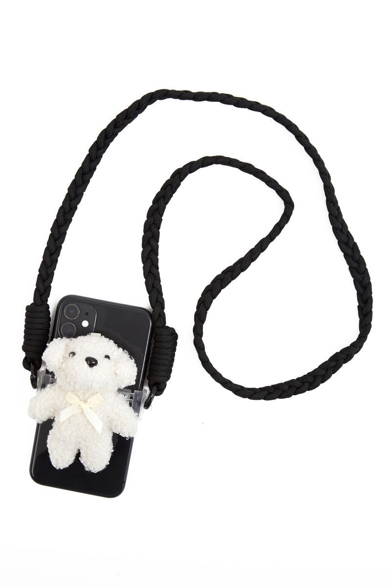 ぬいぐるみ 携帯ホルダー an meets zakka イヌのぬいぐるみスマホショルダー : ankoROCK - 通販